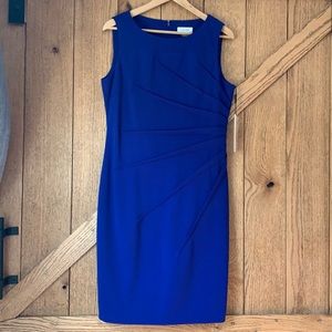 NWT Calvin Klein Cobalt Blue Cocktail Dress, Sz 12